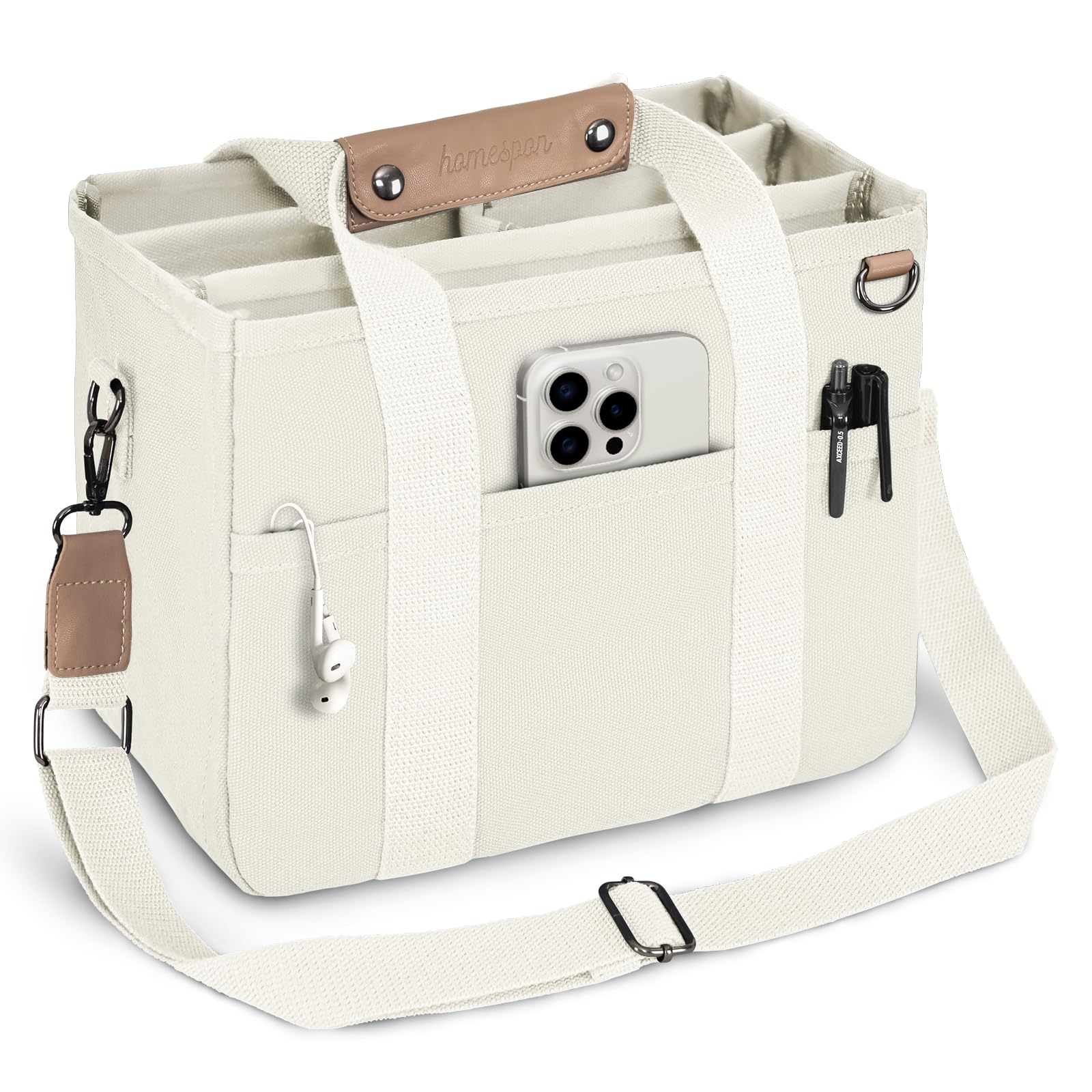 BuringerHOMESPON Large Teacher bag Nurse Bag Tote Bag for Woman Man Everything Handbag Travel Bag with Compartments Pockets