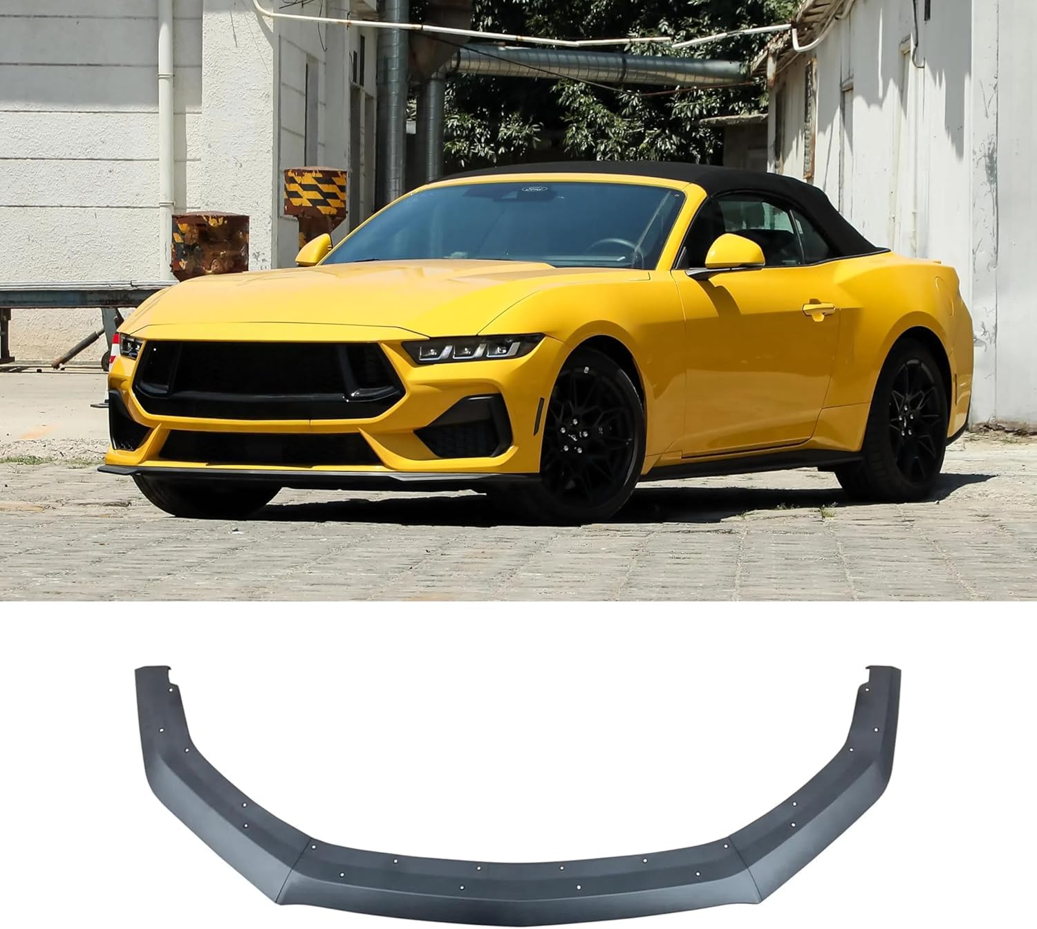MWEIYANF Front Lip Spoiler for 2024-2025 Ford Mustang EcoBoost Lightweight