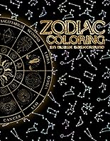 Vista 1 de Zodiac Coloring A Black Background Coloring Book