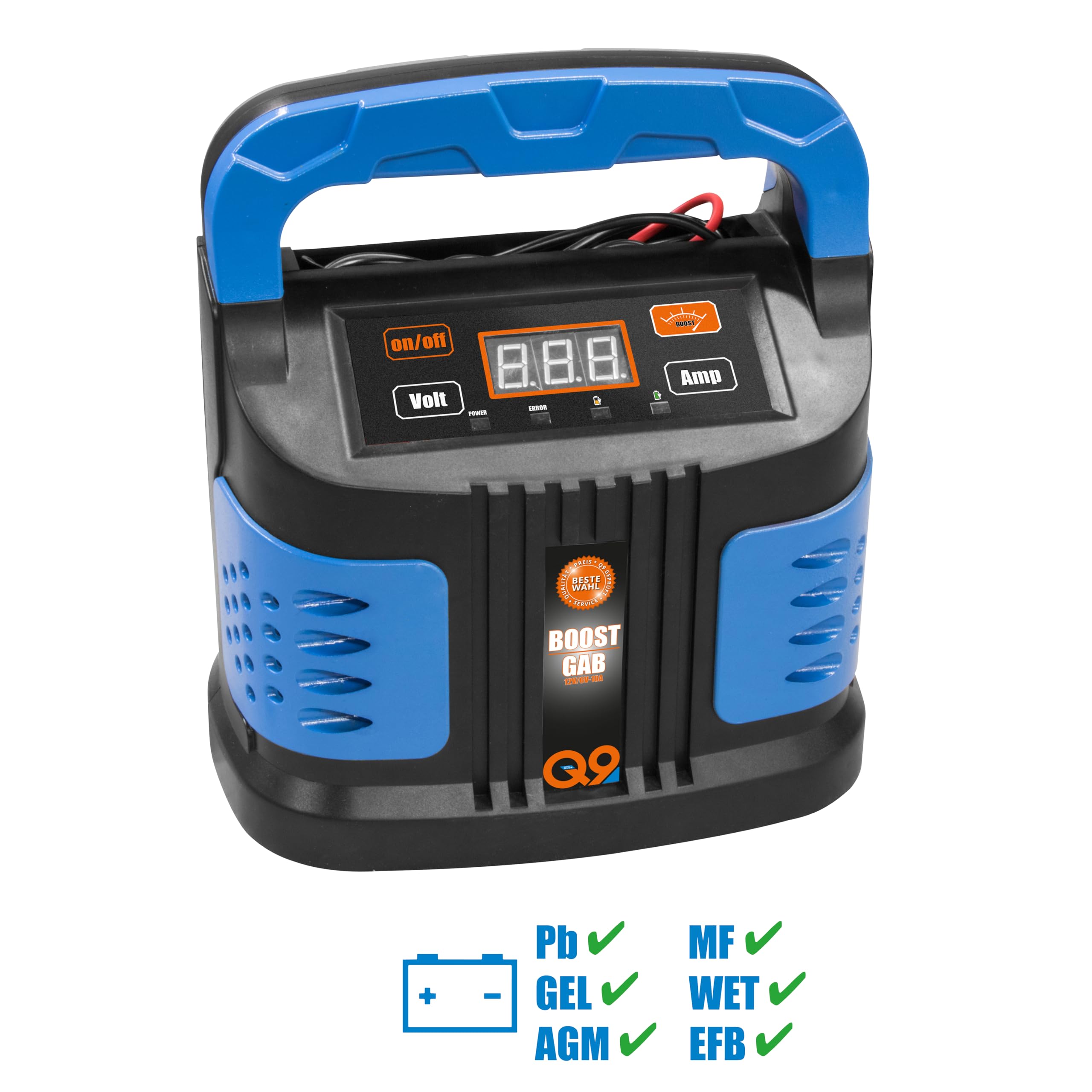 GUEDE Gab 12V/6V-10A Boost 85142 Automatikladegerät, Batterieüberwachung, Cargador de Coche, Ladespan