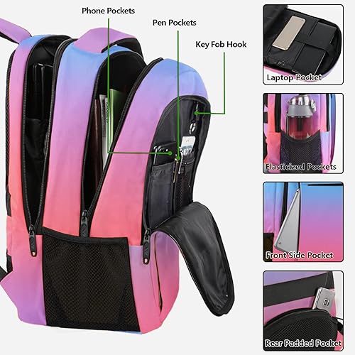Miniatura 34 de MATEIN - Mochila empresarial para laptop de 15.6 pulgadas, mochila de viaje con puerto de carga USB, resistente al agua, para trabajo, universidad