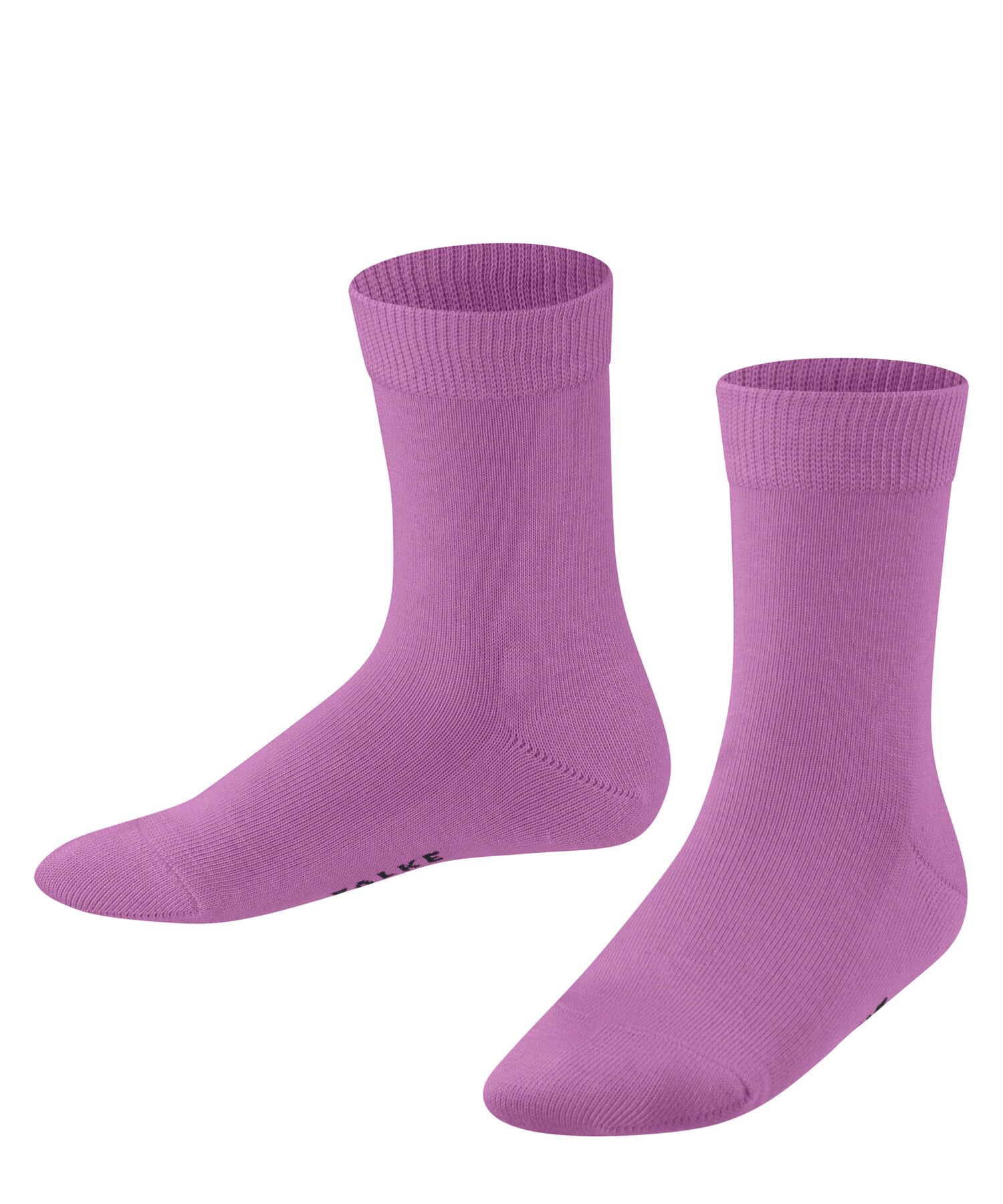 FALKE Unisex Kids Family K So Sustainable Cotton Plain 1 Pair Socks, Red Lipstick 8350, 6-8.5