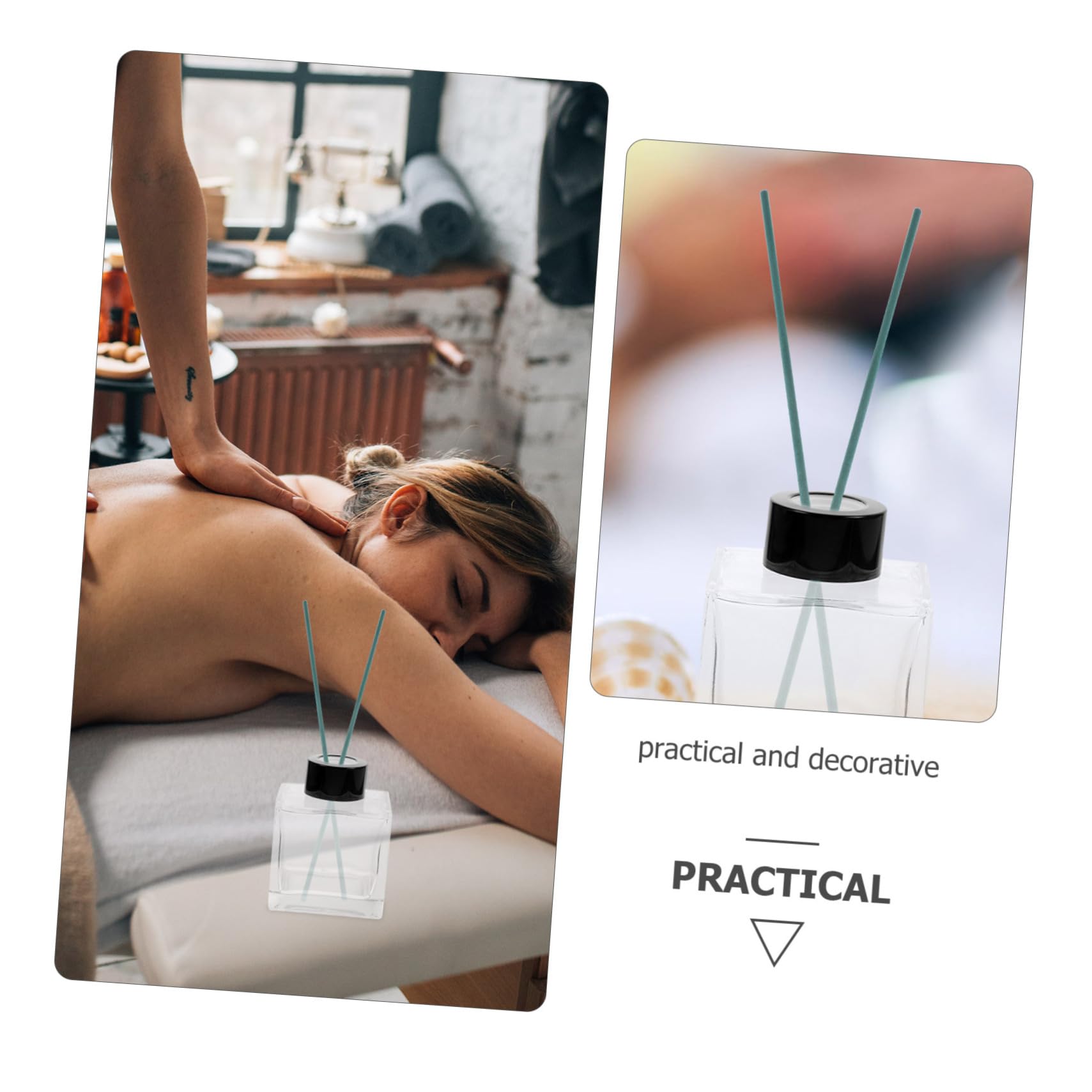 Unomor 100pcs Rattan Diffuser Sticks for Replacement Sticks for Home Fragrance Weddings and for Adding Scents to Living Spaces