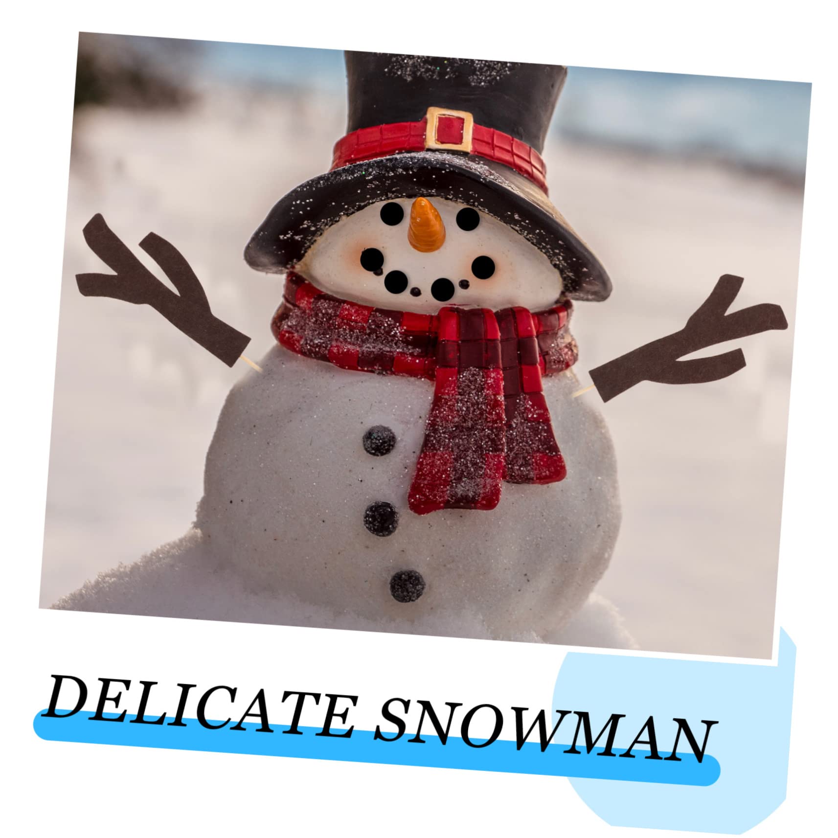 PRETYZOOM 5 Sätze Weihnachtsschneemanndekorationen Weihnachtsschmuck Schneemann Selber Machen Schneemann-bastelbedarf Schneemannmützen Zum Basteln Schneemann Bausatz Selber Machen Hölzern