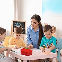 Vista 6 de Whaline Paquete de 100 servilletas de papel desechables de manzanas rojas, servilletas de papel desechables para la temporada escolar, servilletas