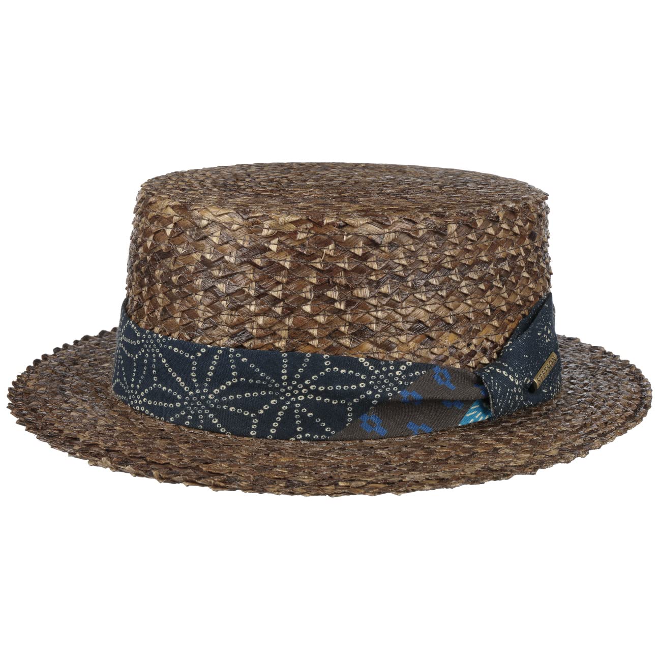 Stetson Sombrero Canotier Anti UV Boater Palm Mujer - de Sol Verano Playa Primavera/Verano