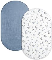 Vista 7 de Sábana de moisés para bebé niño y niña, sábanas ajustadas para colchón de moisés rectangular, ovalado, de reloj de arena, sábanas de cesta de Moisés