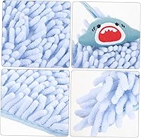 Vista 6 de Toalla de mano colgante de felpilla gruesa con absorción de agua de secado rápido, transpirable, suave, para baño y cocina, para ahorrar espacio