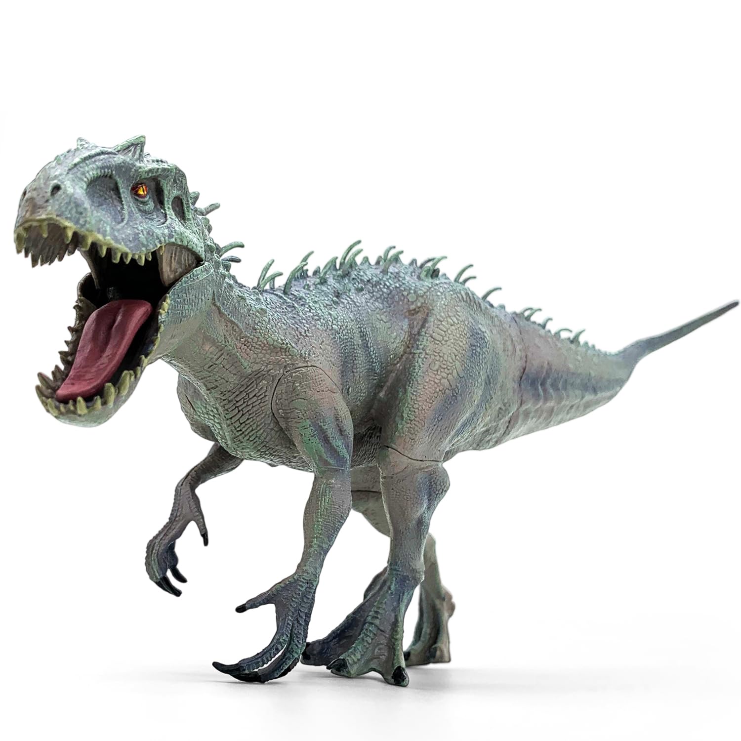 Dinosaur Playset with 14" Indominus Rex & 8 Detailed Dino Figures - Educational Toy for 3-8 Year Old Boys Girls (9 PCS) - Image 4