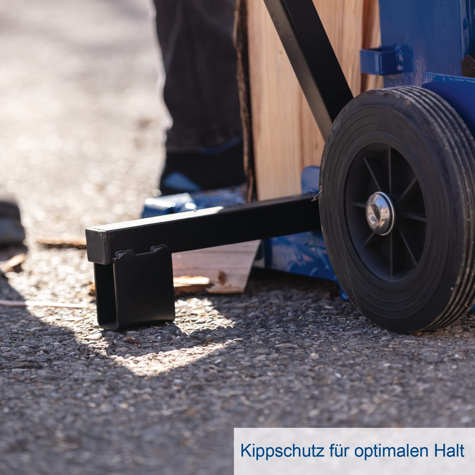 Scheppach Compact 15T Holzspalter stehend | 15 Tonnen Spaltkraft 400V 3500W | Meterholz bis 1070mm / max. Ø 400mm | schwenkbarer Tisch | Hartholz & Weichholz - inkl. Fahrvorrichtung