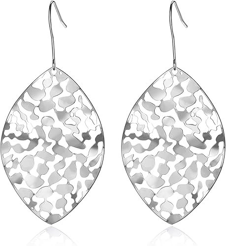 Aretes colgantes de hoja de pájaro cian para mujer, chapado en oro, filigrana ligera, joyería de moda, regalo del día de la madre