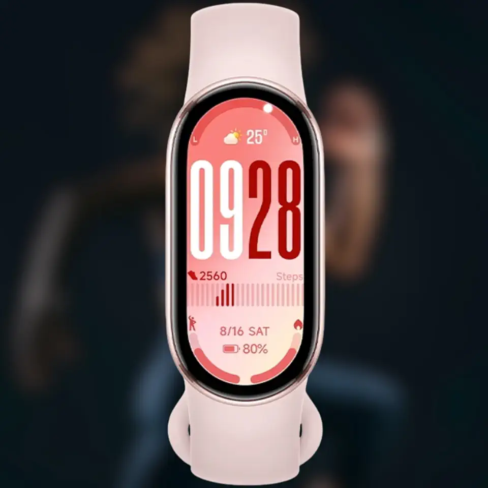 Relógio Mi Band 10 smart-band 10 (GLOBAL) Pulseira Inteligente, Tela AMOLED 1,72, Relógio inteligente,Fitness, mi band Pulseira Impermeável, 150 Modos Esportivos (ROSA)