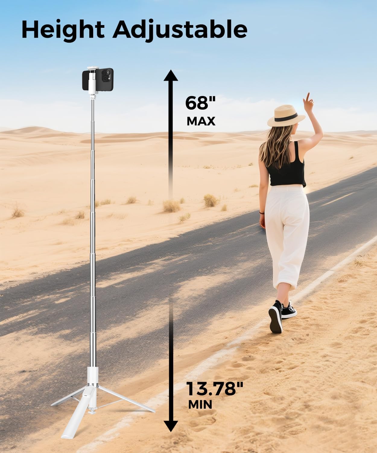 86" Tall Phone Tripod and 68" Automatic Phone Tripod
