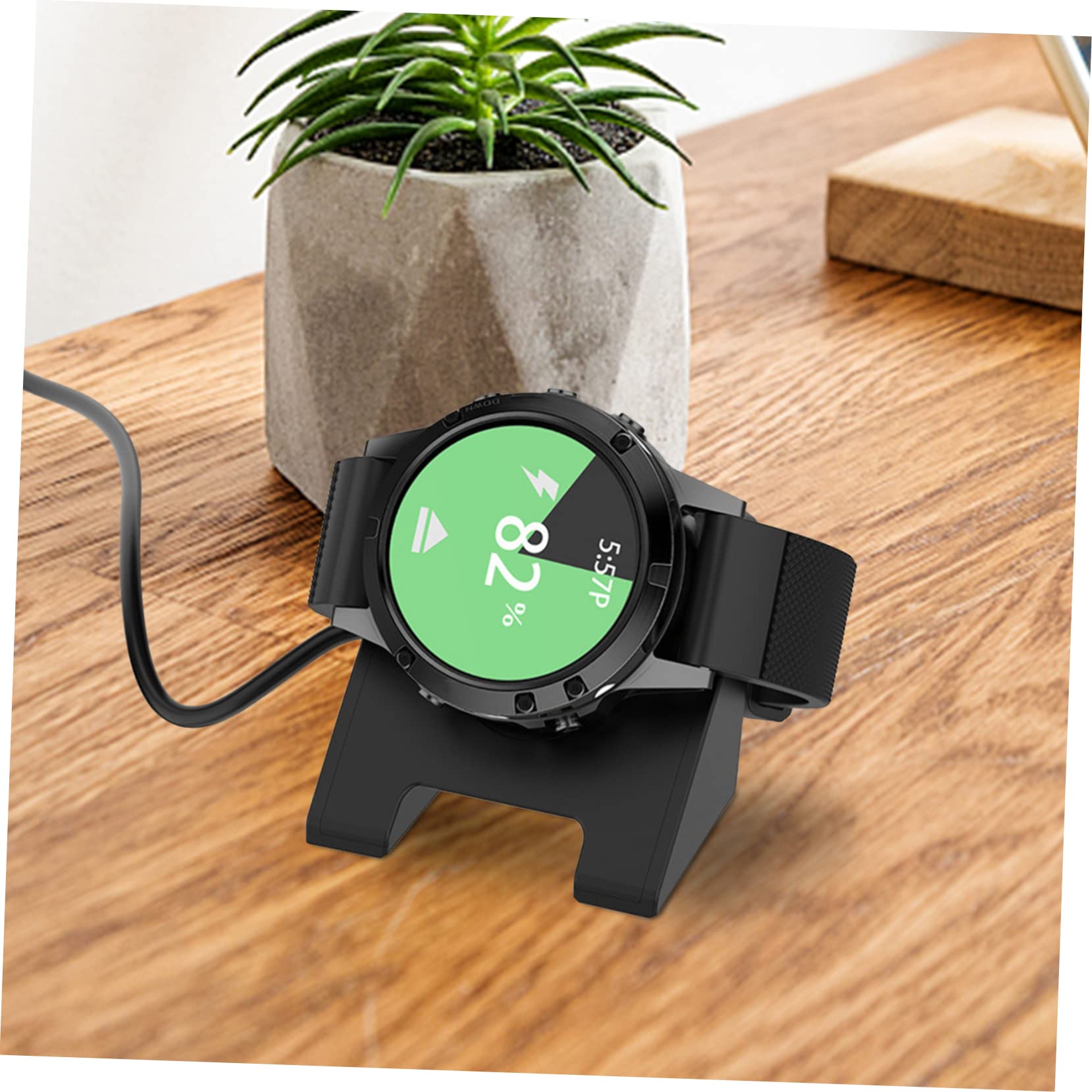 Hemobllo 4pièces Station De Charge Pour Montres Connectées Chargeur Compatible Support De Bureau Léger Et Portable Charge Rapide Et Sûre Pour Montre De Sport