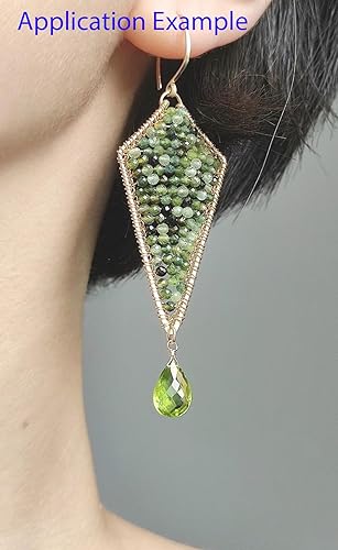 Miniatura 7 de Adabele GK3-19 - 1 hebra de piedra preciosa curativa de piedra lunar rosa natural de 0.12 pulgadas (0.118 in) pequeñas y pequeñas cuentas de piedra