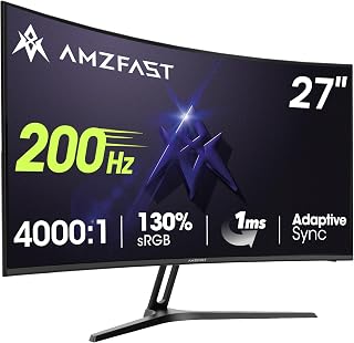 Amzfast 27 Zoll Curved Gaming – Platz 3 im Vergleich: Bester Curved monitor