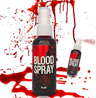 Fusang Fake Blood Spray,Halloween Fake Blood Washable Realistic Special Effects Zombie Vampire Costume Makeup & Dress Up,SFX Makeup Fake Liquid Blood Splatter for Clothes