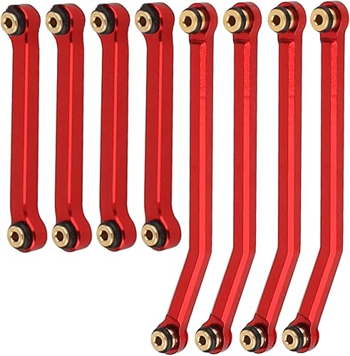 Miniatura 6 de RZXYLRC Juego de varillas de eslabones de cuerpo de chasis de aleación de aluminio CNC de alta liquidación para Axial AX24 XC-1 124 RC Crawler