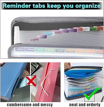 Amazon | ドキュメントファイル A4 書類ケース 持ち運び 蛇腹 ファイル