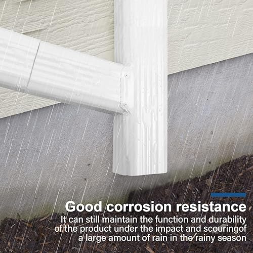 Miniatura 6 de VYH Canal Downspout Y Conector 2x3 Estándar Izquierdo Alto Brillo Blanco