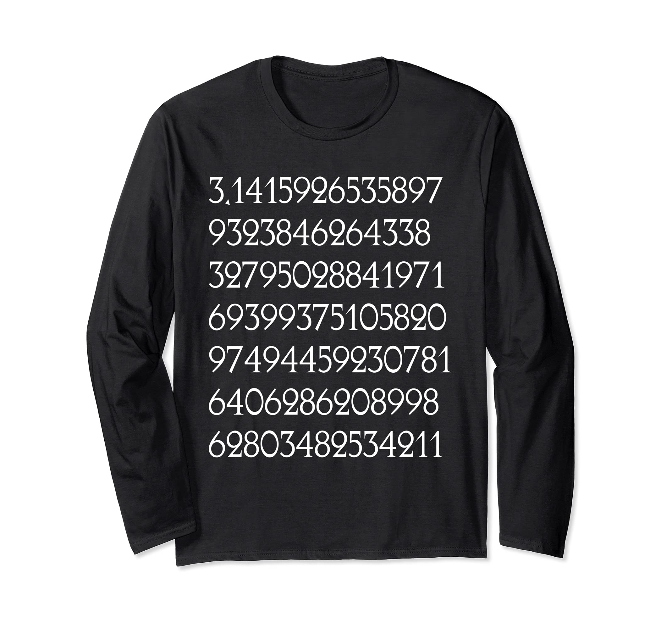 Pi ClubCool Math Teacher Pi Digits Long Sleeve T-Shirt