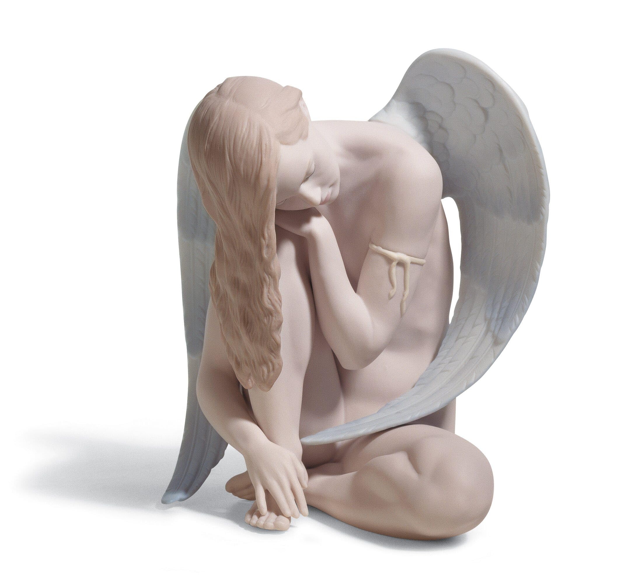 LLADRÓ Figurka Cudowny Anioł. Figurka z Porcelany Anioł. Figurka dekoracyjna. Porcelana luksusowa.