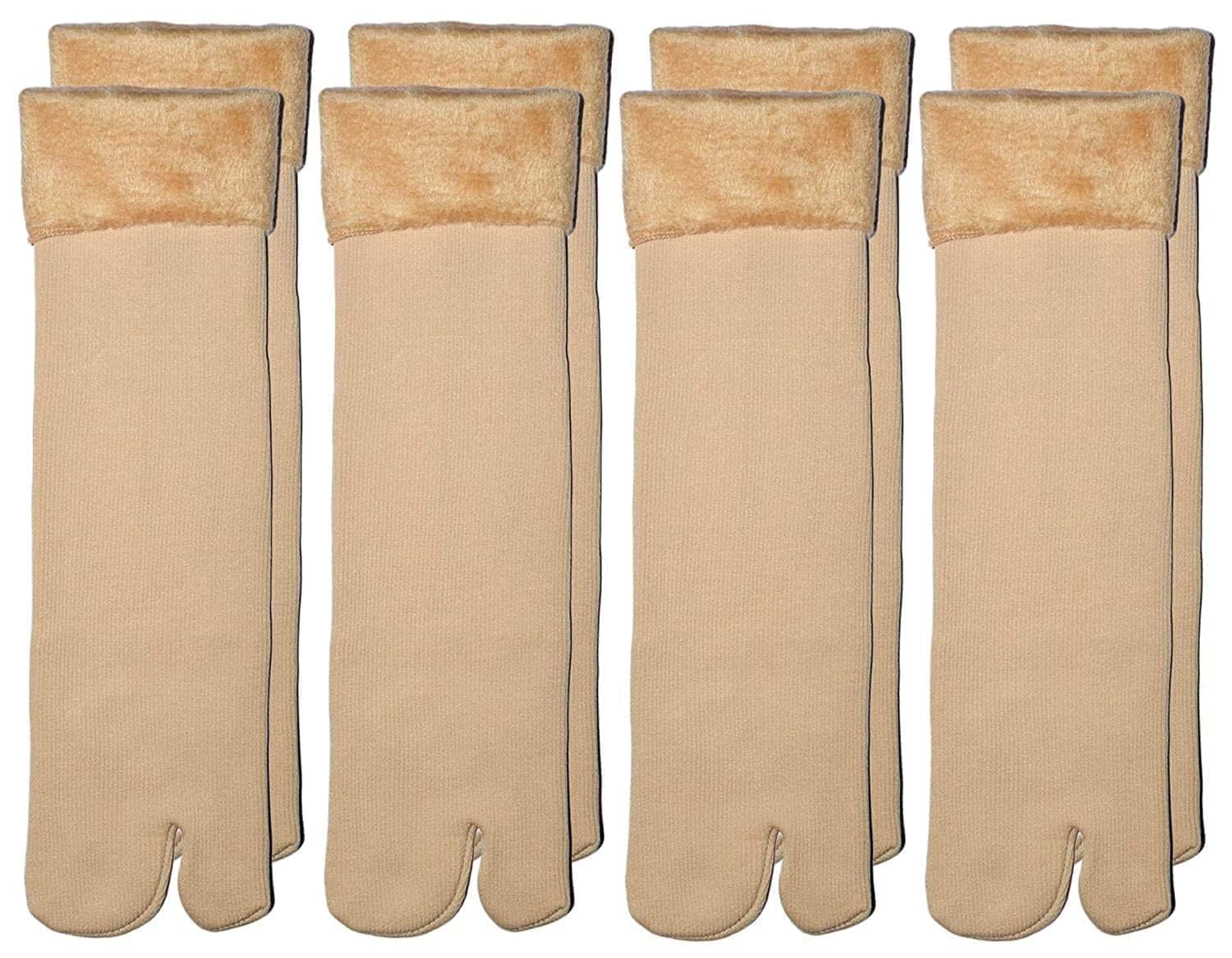kraftnest Womens 2 Pairs Full Length Thumb Socks Woolen Winter Super Thick Thermal, Ultra Warm Velvet Snow Crew Socks for Extreme Cold, Hiking & Outdoor (Free Size)-picture-48