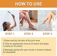 Vista 6 de Bee Venom - Crema curativa para articulaciones de cúrcuma, crema profesional de alivio para articulaciones y veneno de abeja, gel de alivio