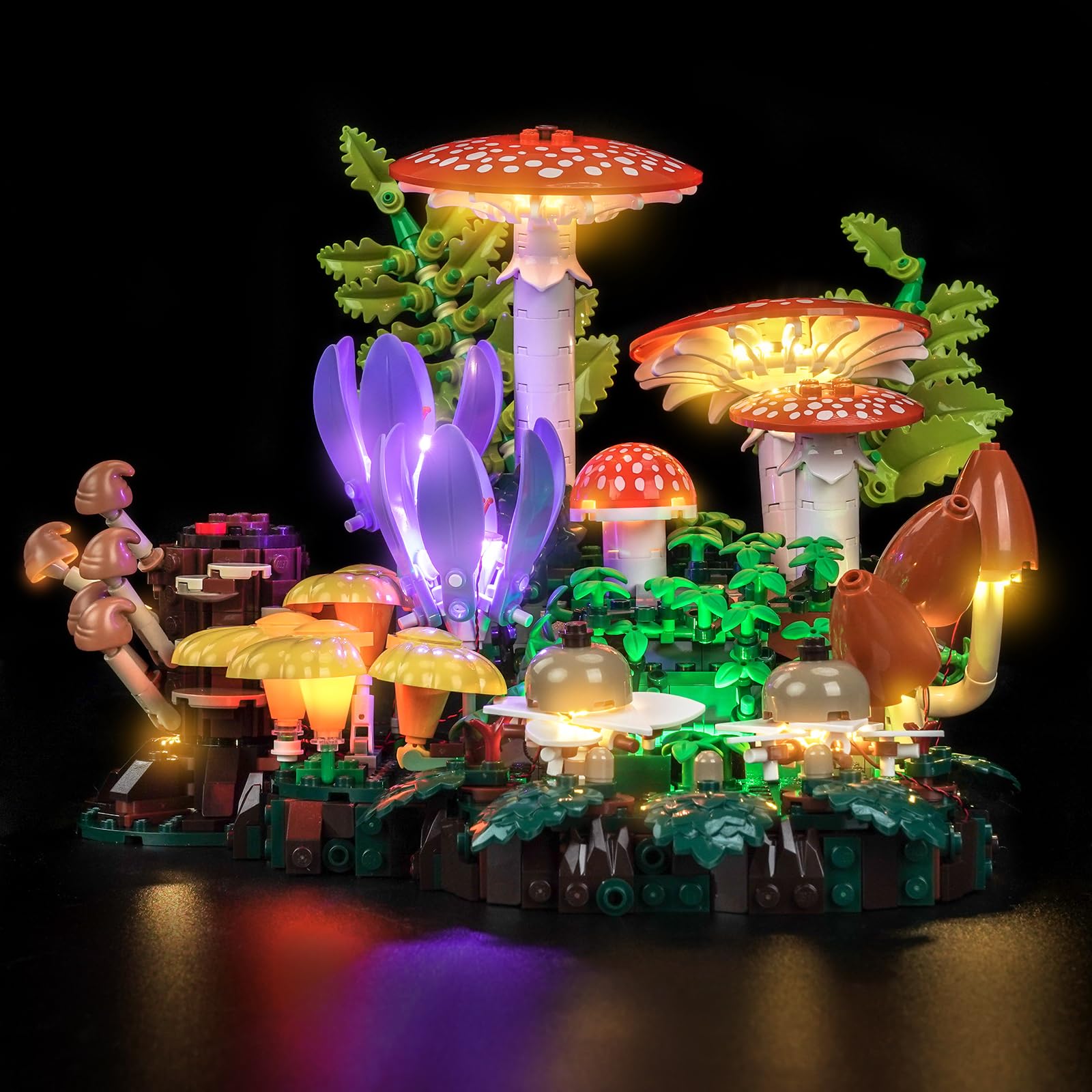 Light Kit Compatible with Lego 11505 Woodland Mushrooms (No Model), Decoration Lighting Set Compatible with Lego Woodland Mushrooms Blocks Model — image 1