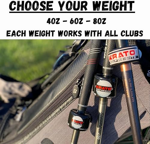 Miniatura 5 de Krato Golf Swing Trainer Aid - Mejora la distancia y la velocidad de la cabeza del palo - Entrena con tu propio palo - Peso de golf (4 onzas)