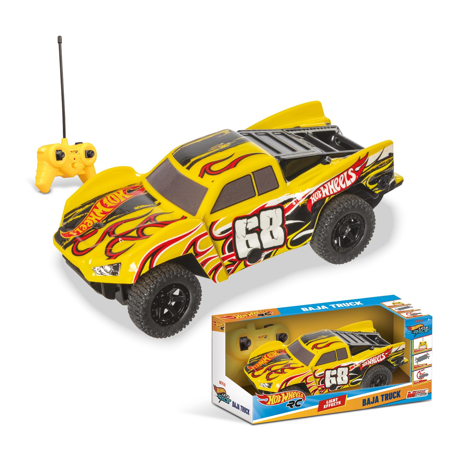 HPI BAJA1/5ラジコンエンジンカー★ワイルドスピード★マッドマックス❗ Mondo Motors Hot Wheels Baja Truck 1:24 Model, up to 8 km/h, Toy