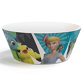 Zak Designs 5-Piece Dinnerware Set, Disney and Pixar Toy Story 4 - Durable Plastic & Stainless Steel - Includes Water Bottle, 8-Inch Plate, 6-Inch Bowl, Fork & Spoon - Suitable for Kids Ages 3+