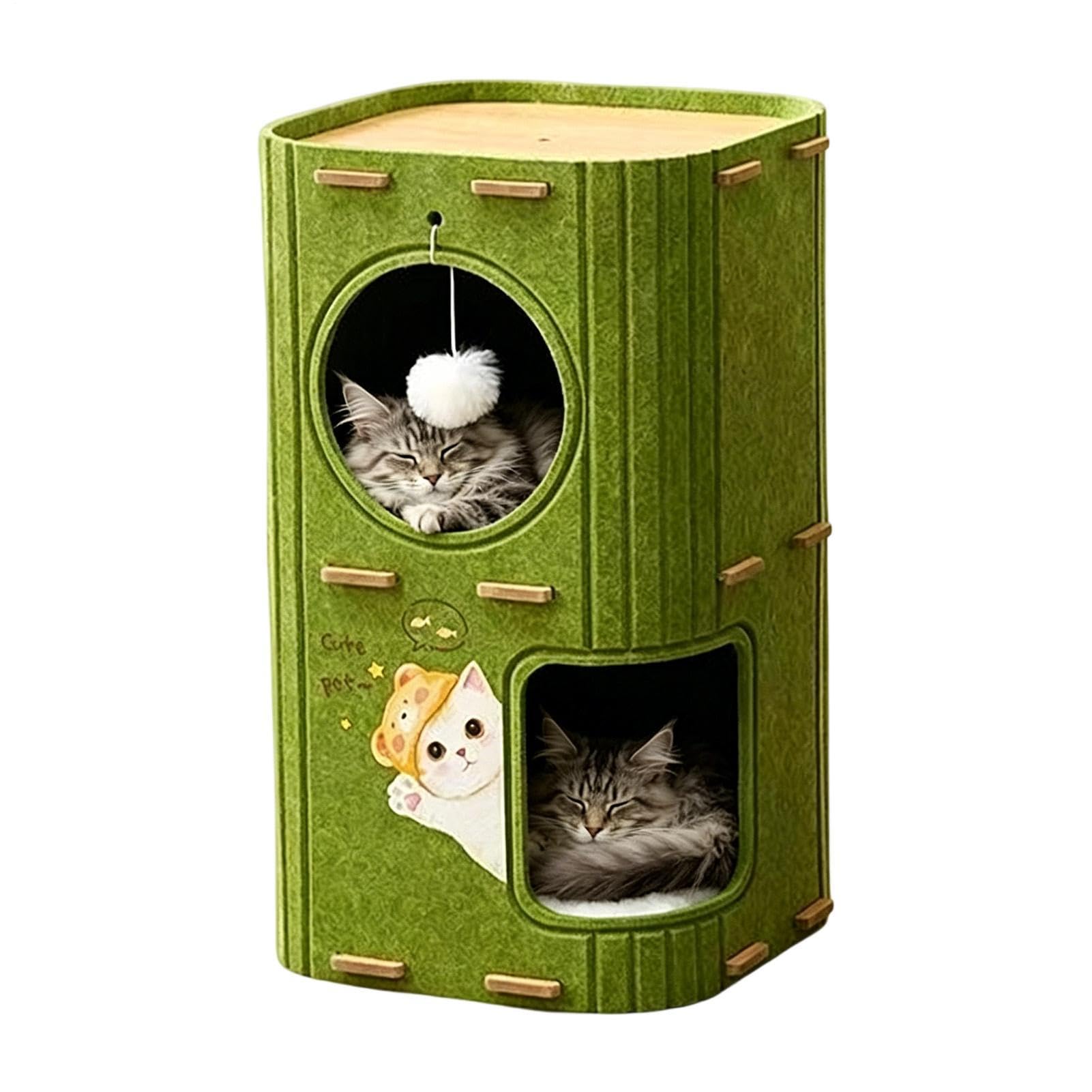 Niche pour chat pliable anti-griffes pour apaiser le sommeil de votre animal