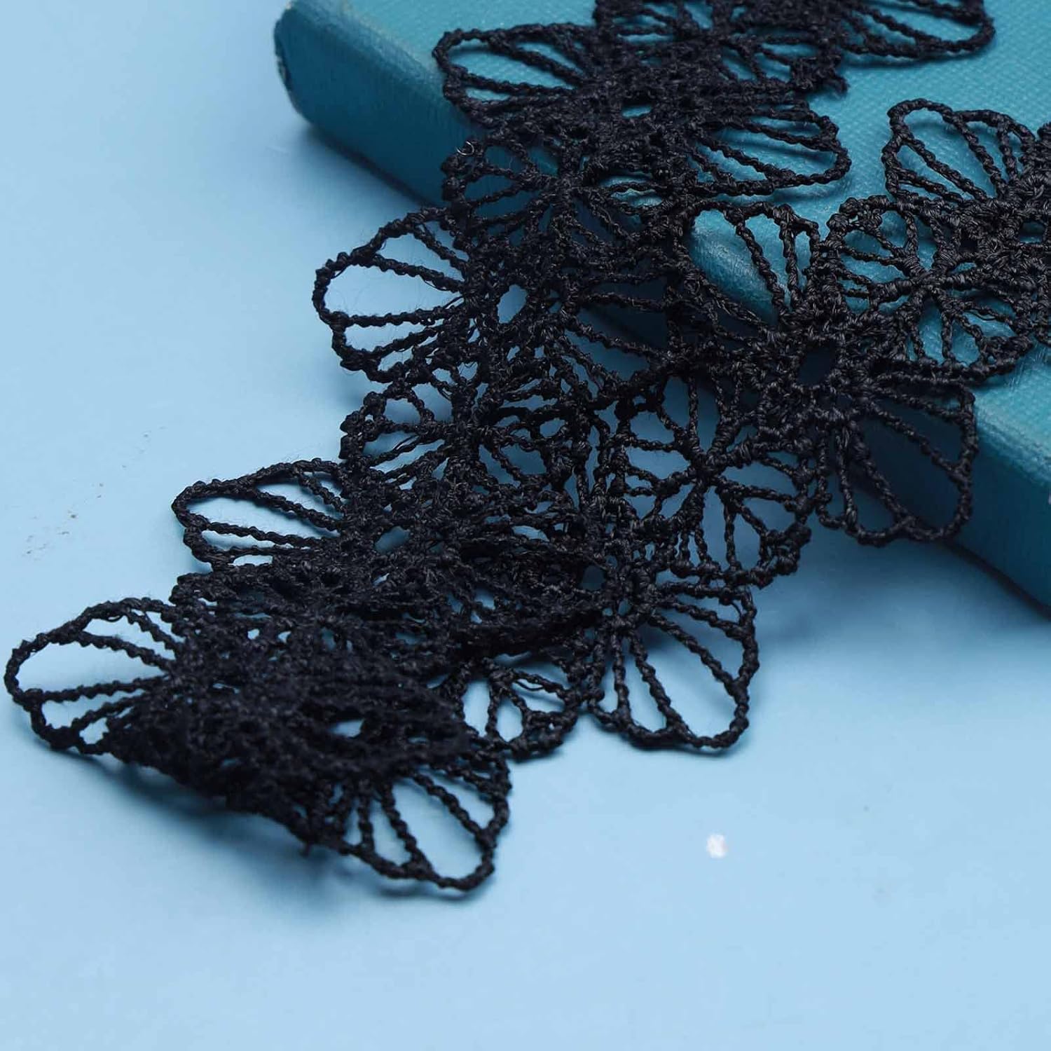 Vintage Hollow Lace Flower Bracelet Black Tattoo Lace Hand Chain Bracelet Gothic Lace Chain Bracelet Plain Lace Bracelet Jewelry for Women - Image 3