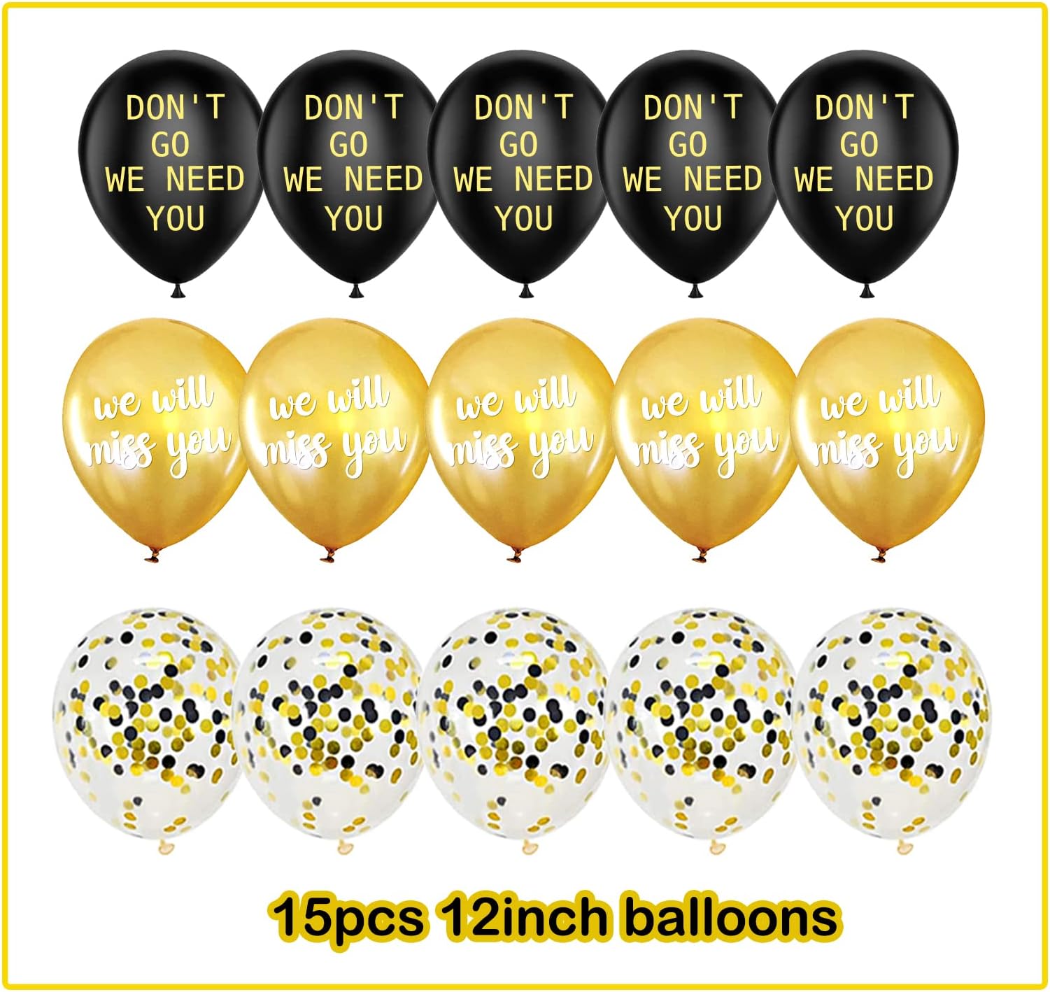 Zohokie Farewell Party Decorations Supplies Kit, We Will Miss You Decorations, Going Away Party Decorations, Will Miss You Banner, Great for Retirement Farewell Going Away Job Change Party