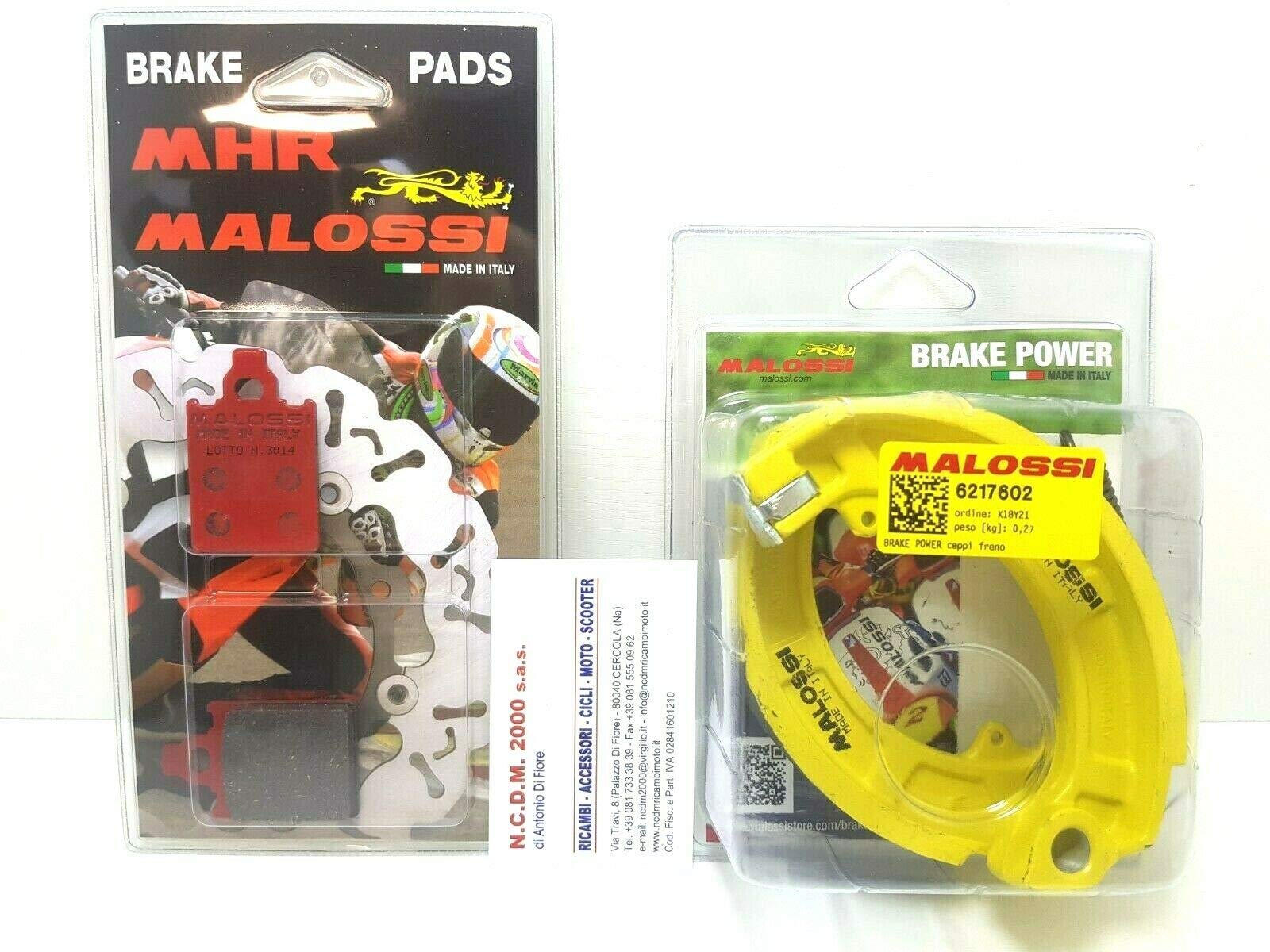 Kit Pastiglie Freni Anteriori Malossi Per Vespa PX 125-200 2T/4T - Con Portachiavi In Omaggio