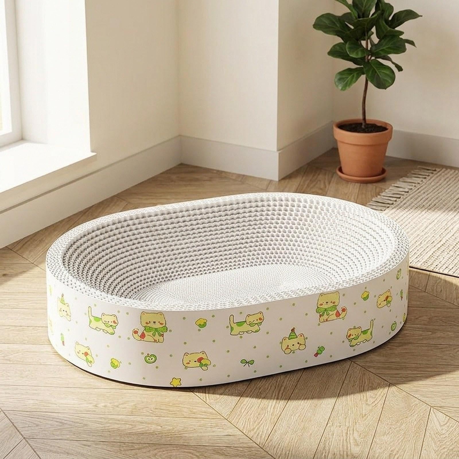 Kratzbrett Katzen Kratzmatte Kratzboard Katzenspielzeug Robuste Wellpappe für Möbel Schutz für Tierhaushalte Relaxbereich, XXL