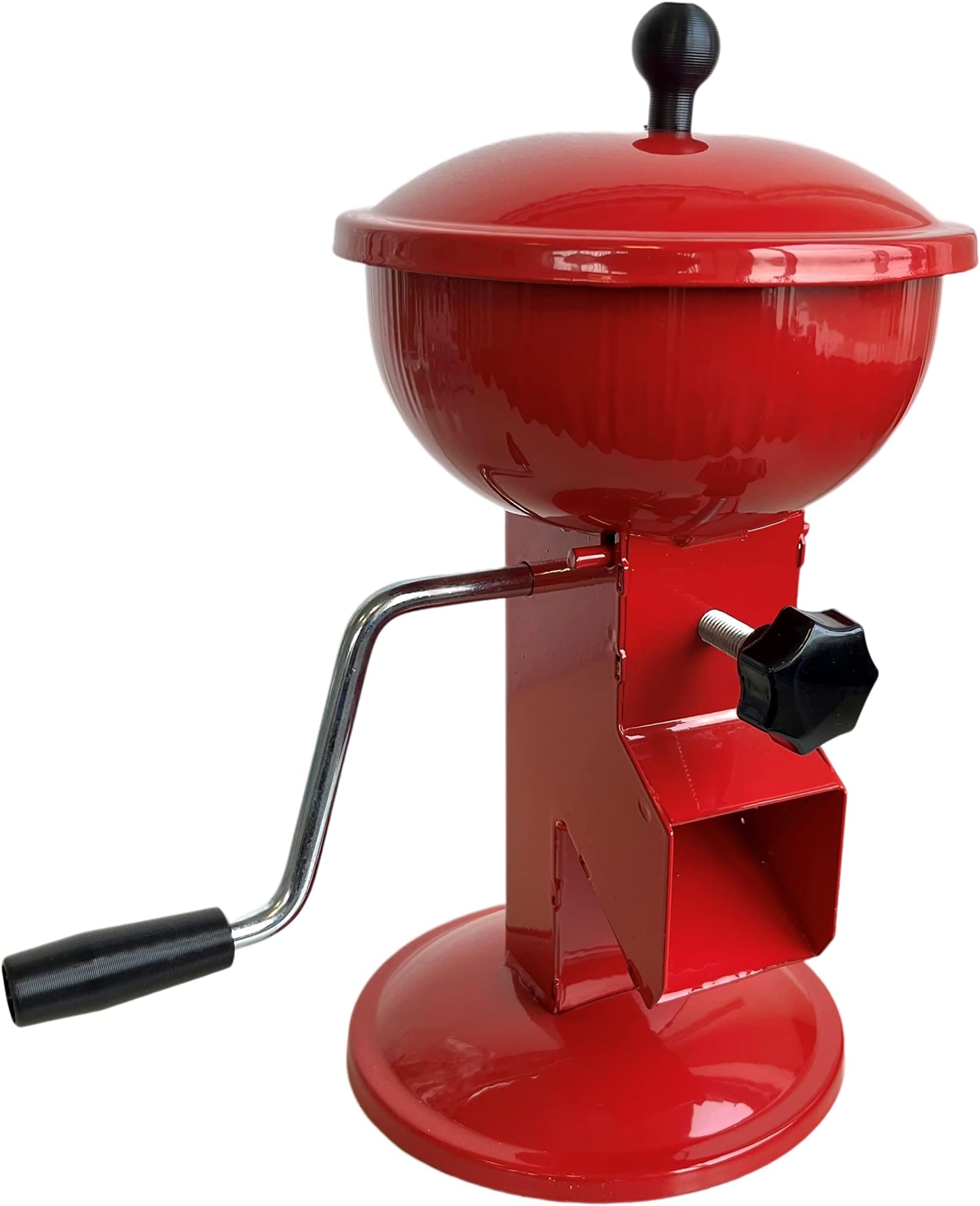 Lijiaxiuyc Nussknacker Mit Handkurbel - Verstellbarer Stahlschäler | Für Walnüsse, Mandeln, Haselnüsse | 30cm Rot