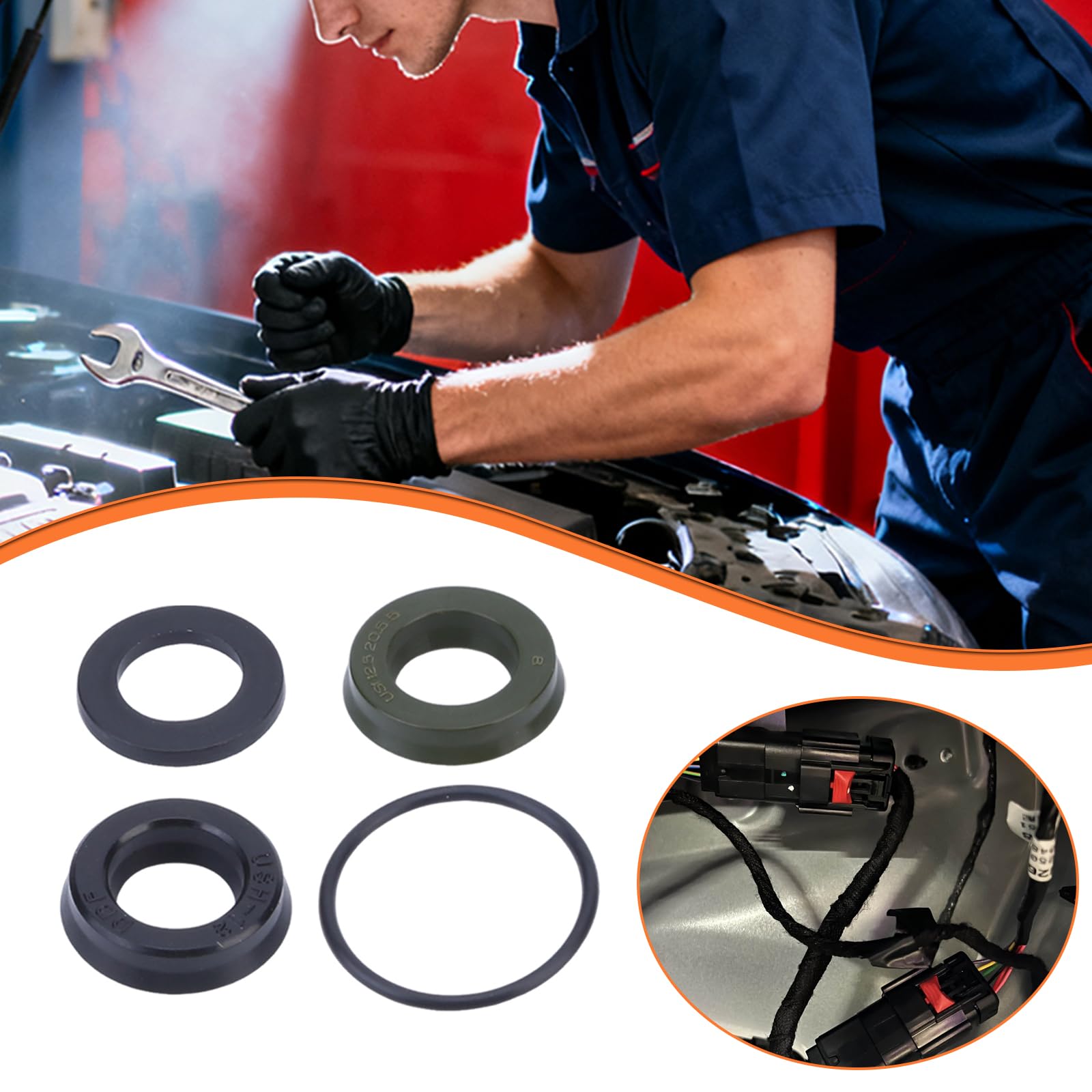7106733 Kit di guarnizioni per idropulitrice Simpson AAA 530003 53BRD35/38/40 Etc Kit O-Ring per pompa a bassa e alta pressione