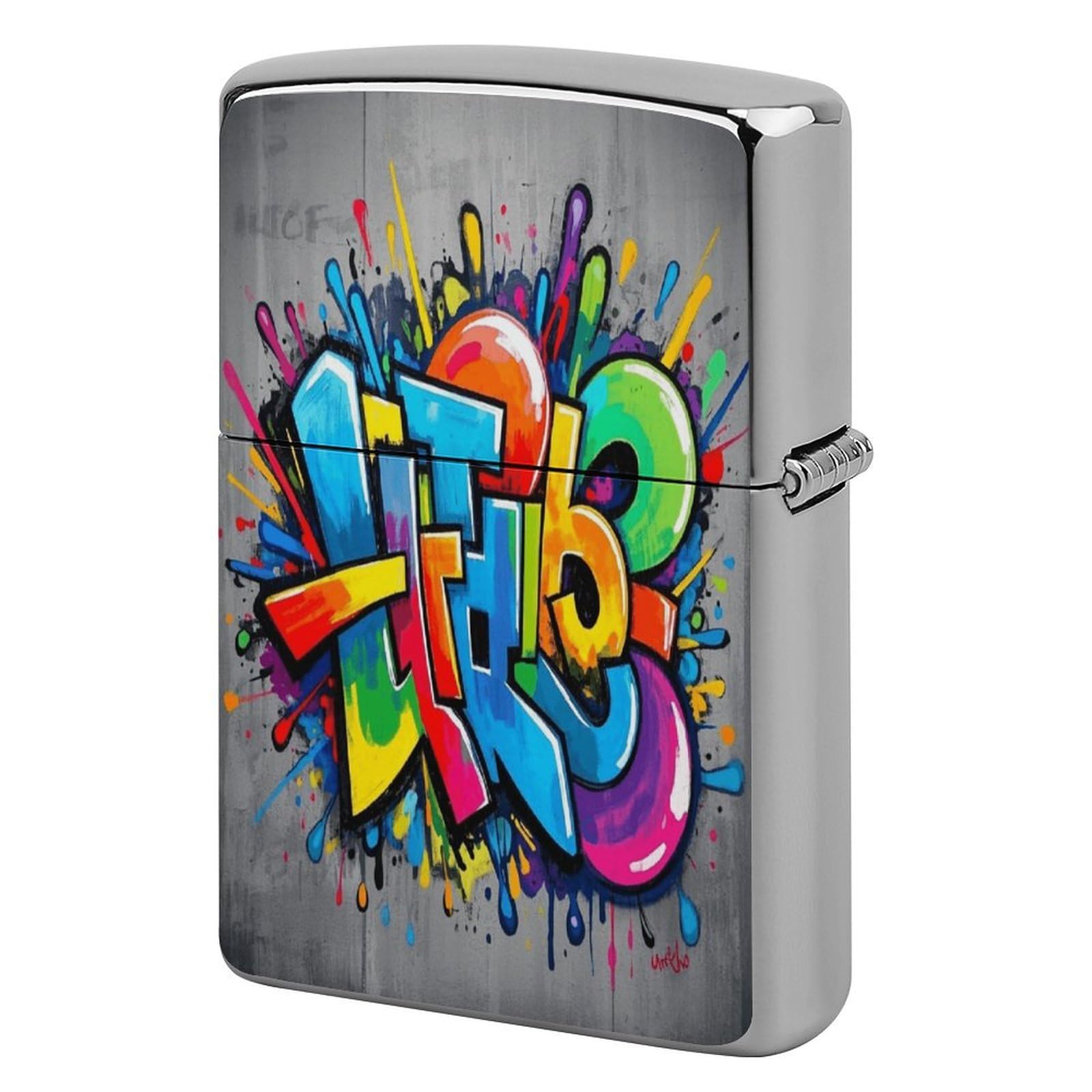 Fekiloot Style Graffiti Lighter Case Cover Metal Lighter Case