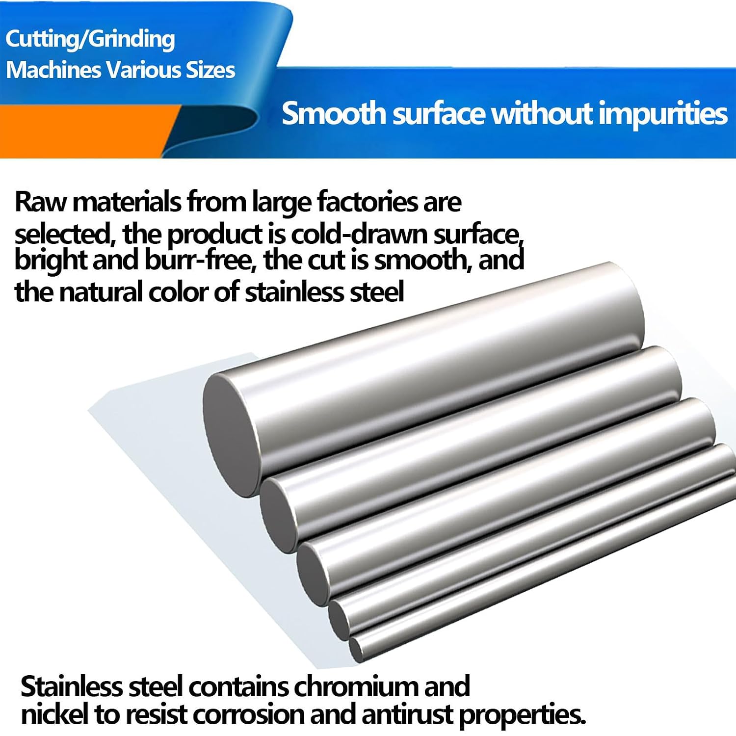 Stainless Solid Round Rod，Solid Round Shaft Rods, 5mm Diameter 304 10pcs Metal Solid Shaft Lathe Bar Stock for Industry, Metal Working Hobbies and DIY Craft,5x300mm (Size : 5x200mm)