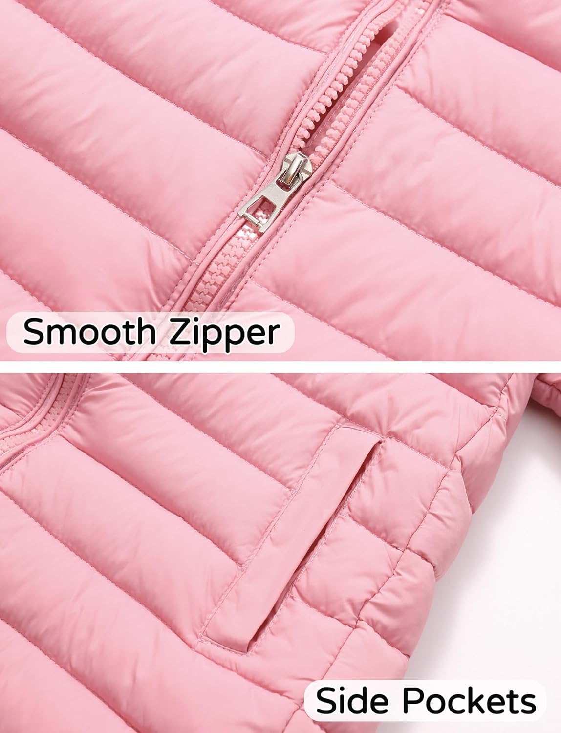 Happy Cherry Girls Boys Long Lightweight Hooded Puffer Jacket Puffer Down Coat Winter Fall Outerwear Warm - Image 4