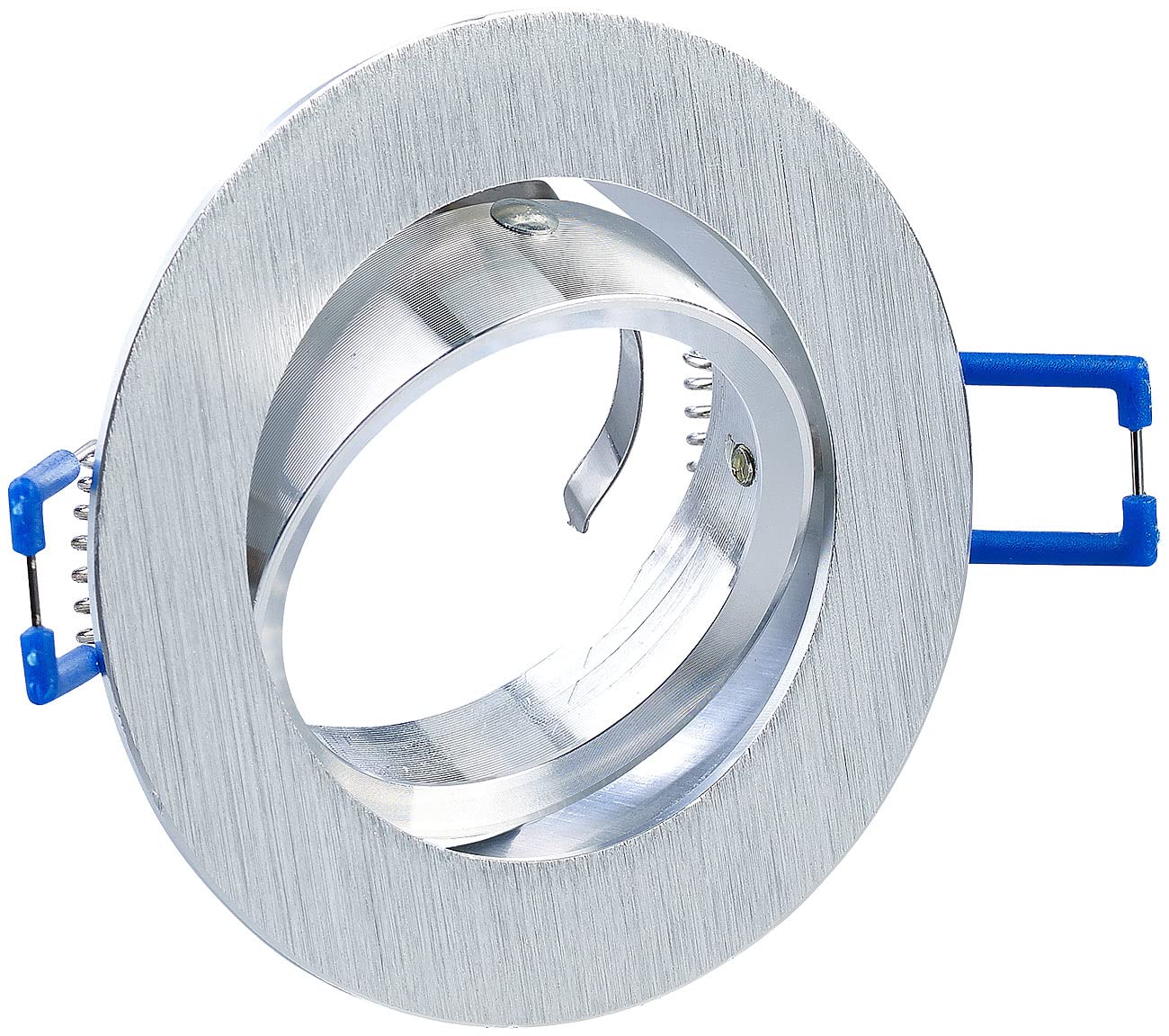 Luminea ZigBee Lampe GU10: 3er-Set Alu-Einbaustrahler-Rahmen mit ZigBee-LED-Spots, 345 lm, 4,8 W (Wandspot GU10, LED)