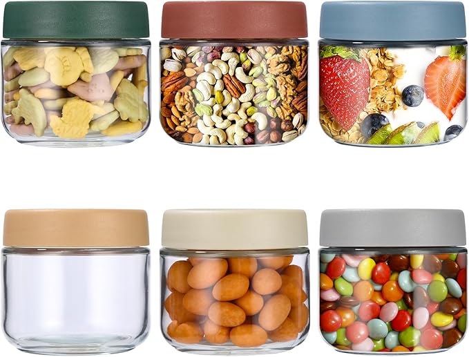 Bocal En Verre Vintage Hermétique Avec Couvercle Hermétique, Conteneurs De Stockage En Verre