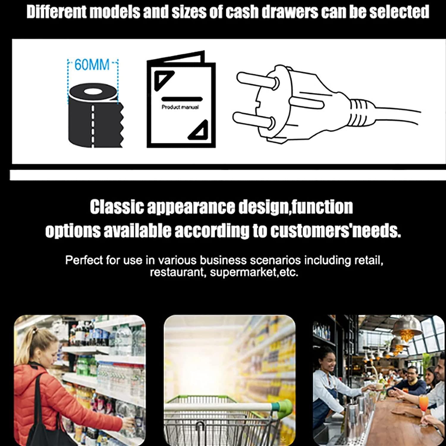 Registratore di Cassa per Esercizi Commerciali,Sistema registratori di Cassa elettronici per supermercati,chioschi,Grandi Magazzini,Largebox