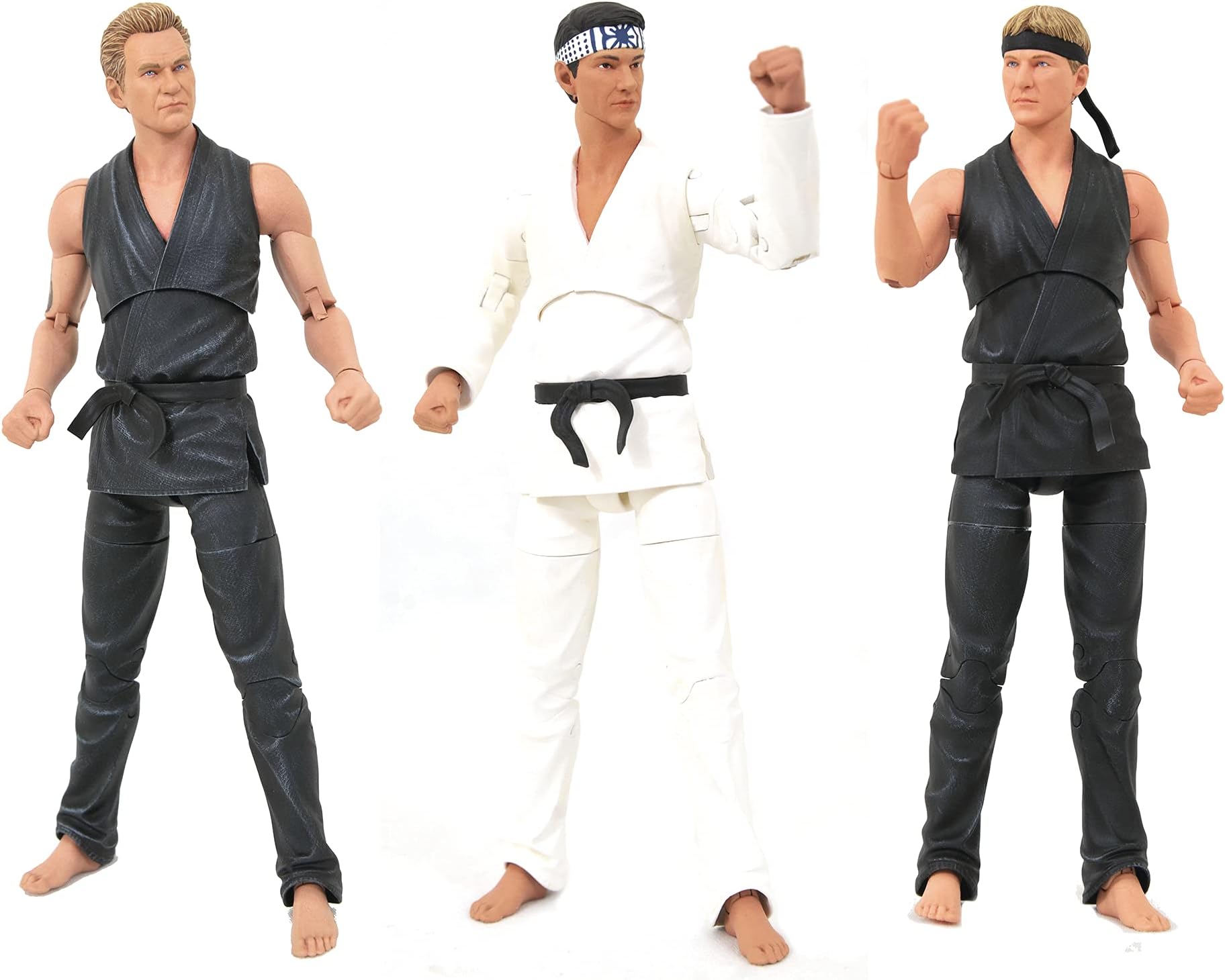 Diamond Select Toys San Diego Comic-Con 2021 Exclusive Cobra Kai Deluxe Action Figure Box Set, Multicolor