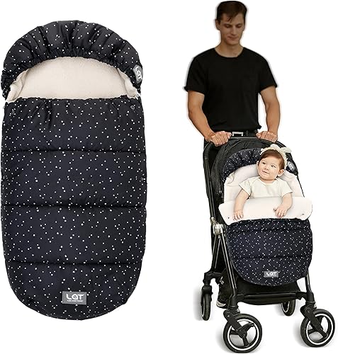 LAT - Saco de dormir para bebé, universal, saco de dormir para cochecito para clima frío, saco impermeable para niños pequeños (desmontable,