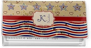 Vintage Stars & Stripes Vinyl Checkbook Cover (Personalized)