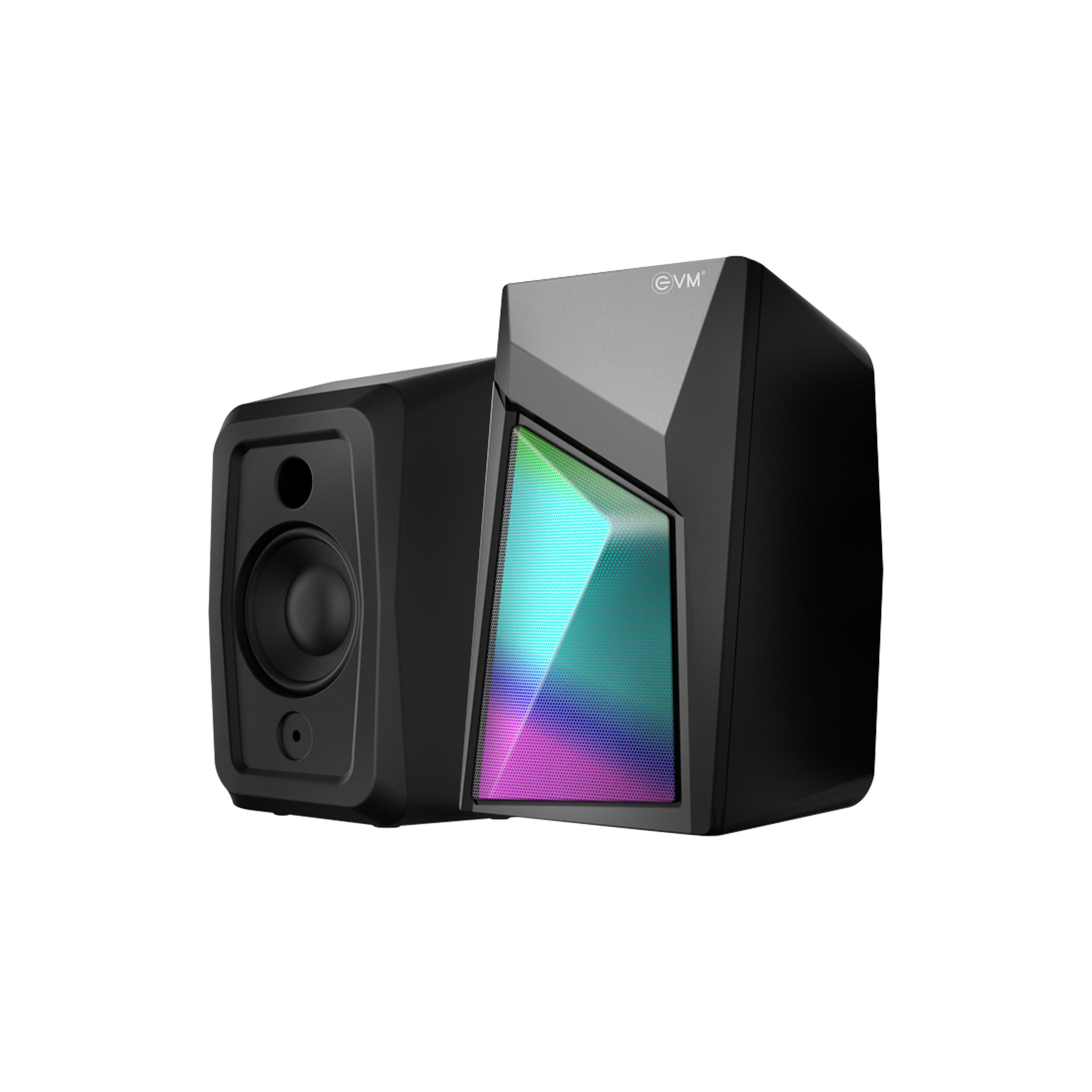 EVM EnDesk Plus Gaming Wired Stereo Speakers with RGB Lighting – Dual 3W RMS Output (2” Drivers), USB Powered, 3.5mm AUX Input, Line-Controlled Volume - 1-Year Warranty (EVM-BTS-208)-image-45