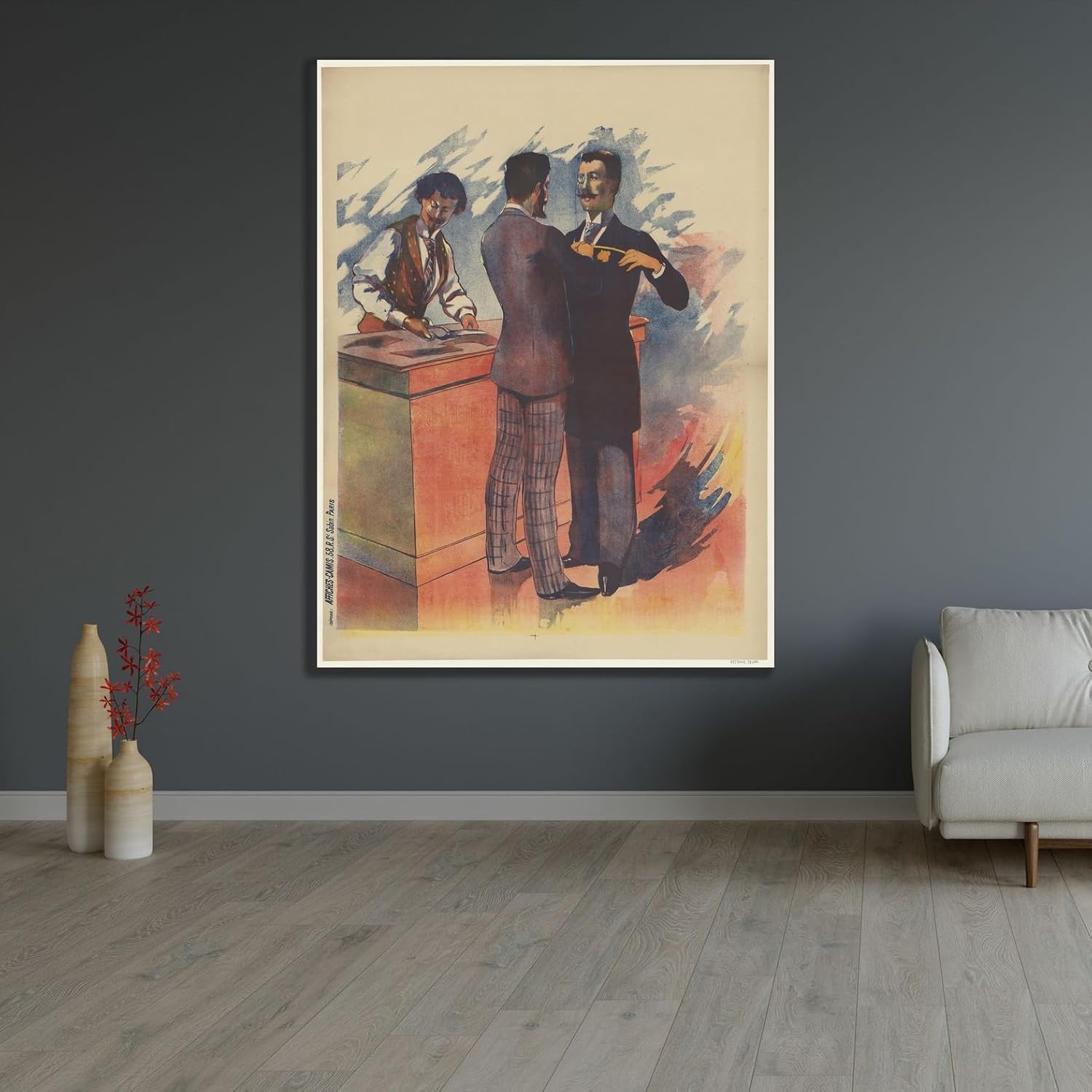 ArtDirect Genre Crémieux men's fashion (1892) Unframed Art Print Giclee Poster by Imp. Camis - Ready for Framing with Customization Sizes 8x10, 11x14, 15x20, 24x32, 36x48 and 45x60 inches